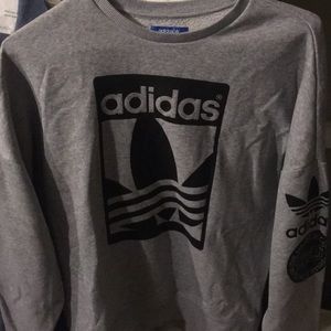 Grey Adidas crewneck